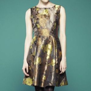 Louche Bonne Dress in Gold Sz XS